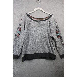 Knox Rose Long Sleeve Sweatshirt-Embroidered-Size XL-BOHO